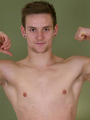 Hunky Straight Joel Shows Off His Thick Uncut Cock & Muscular Body by English Lads image #3