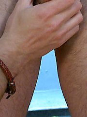 Muscular Straight Lad Cory gets his 1st Man Blow Job & Shoots Across His Whole Body! by English Lads image #9