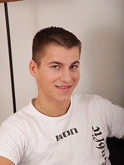Fresh faced Jack busts a nut onto his hard stomach. by BF Collection image #6