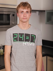 Smooth twink Jackson Madden busts nut on kitchen counter. by BF Collection image #6