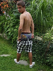 Fit boy Jody busts a nut out in public. by BF Collection image #5