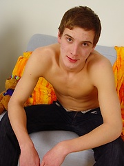 Cute boy Marty busts a nut all over his ripped stomach. by BF Collection image #6