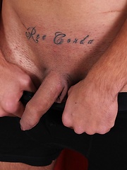 Tattooed stud Danny Tesla busts a big nut. by BF Collection image #8