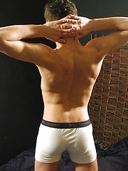 Sexy hunk Arek strips off underwear and plays with cock. by BF Collection image #6