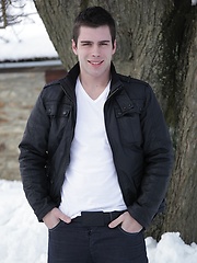 Matty Cole whips out uncut dick on a snowy day. by BF Collection image #9