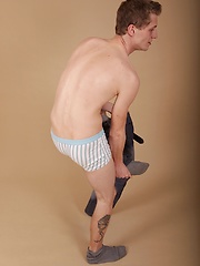 Smooth twink Zack Ball busts a nut onto his stomach. by BF Collection image #7