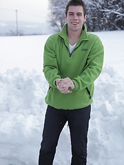 Matty Cole spreads his ass out in the winters day. by BF Collection image #6