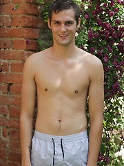 Very sexy Marco Sun jerking off in the backyard. by BF Collection image #6
