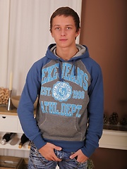 Super cute college boy Thomas Swings busts a nut. by BF Collection image #6