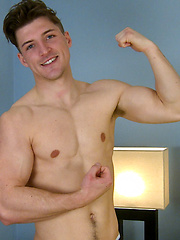 Young Rugby Player Jasper Shows Off His Muscled Body, Thick Uncut Cock and Massive Cumshot! by English Lads image #8