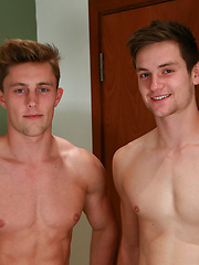 Straight Mates Explore as Joel lets Cameron be the 1st Guy to Touch & wank his Big & Ultra Hard Uncut Cock! by English Lads image #7