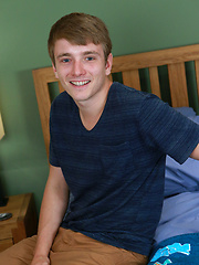 Straight & Tall Uncut Pup Jamie has his 1st Dildo Experience! by English Lads image #6