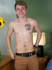 Straight & Tall Uncut Pup Jamie has his 1st Dildo Experience! by English Lads image #6