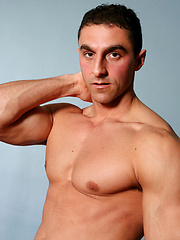 Muscled hunk Michael shows his hard cock by Playgirl image #5