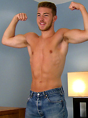 Hung Footballer George Shows his Ripped Body, Huge Cock & Shoots a Mile! by English Lads image #6