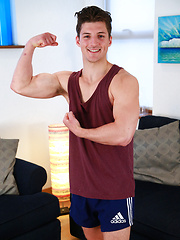 Young Straight Athlete Jasper Pumps up his Body by English Lads image #6