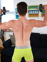 Young Straight Athlete Jasper Pumps up his Body by English Lads image #6