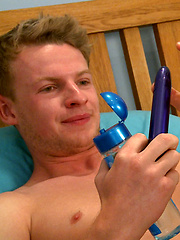 Young Harry & his 1st Anal Experience - The Dildo Keeping his Uncut Big Cock Rock Hard! by English Lads image #6