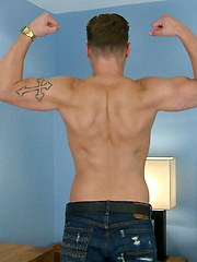 Cheeky Straight Blond Lad Ricky Shows Off His Body & Massive 9 Inch Cock! by English Lads image #6