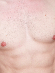 Muscular & Hairy Young Man Briley Shows off his Big Uncut Cock & Explodes Cum Over His Abs! by English Lads image #8