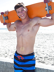 Hot young athlete Simon shows his rock hard cock by SeanCody image #7