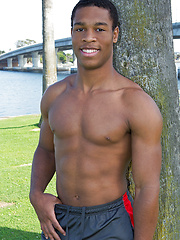 Ebony muscled athlete Clay by SeanCody image #7