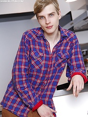 Skinny dude Julian Caro strokes his beautiful cock. by BF Collection image #7