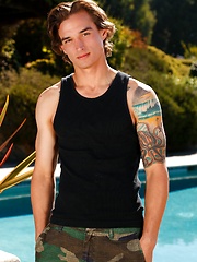 Tattooed lad Chad Pitt shows his cock by Nextdoor Male image #6