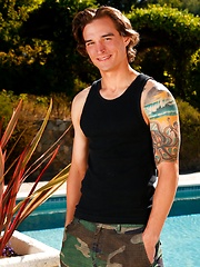 Tattooed lad Chad Pitt shows his cock by Nextdoor Male image #6
