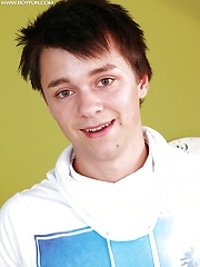 Cute twink Ivan Sawinski busts a nut on his stomach. by BF Collection image #6