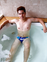 My straight mate Ryan Kai showing off his cock in the hot tub by Bentley Race image #7