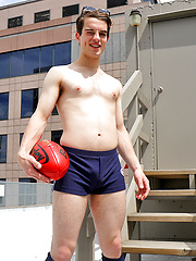 Kicking the footy around with Aussie boy Reece Anderson by Bentley Race image #6