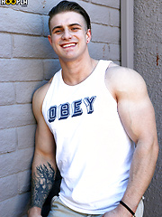 Jonny PITT: Ripped Bodybuilder Jerks OFF by Gayhoopla image #6