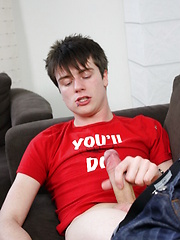 Danny Star blows his load allover his tummy by HomoEmo image #4