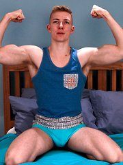 Tall Straight Lad Christian Strips Off and Reveals his Massive Uncut Cock! by English Lads image #6
