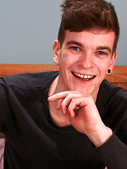 Straight Pup Caspar gets his First Man Wank & Cums a Nice Big Load Without Touching his Cock all Shoot! by English Lads image #8