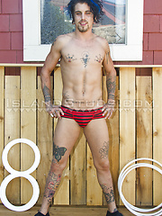 Tiny Talented Kreature - Ripped Twink Circus Performer, Works out, Pees, Shows Boys Hole and Blasts a Full Load! by Island Studs image #10