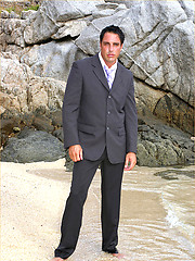 Marcello looking fucking gorgeous wearing a soaking wet business suit