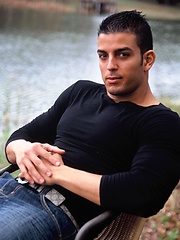 Paco Peruz strips down by lake