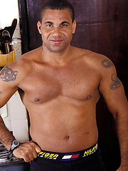 Big latin man Bruno Martin naked