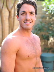 Hot brunette guy Tyler posing naked