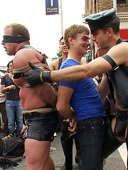 Noah Brooks is dragged through the streets, bound, beaten and pissed on.