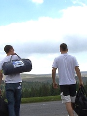 Luke and Brez (his straight mate from work) are off on their camping trip in the wilds of Dartmoor. They pitch their tent over a couple of beers and decide to take a nap - but Luke\\\'s got a thing for straight cock and begins his game.