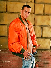 Michael Troy shows boner