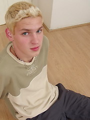 Blond teen boy