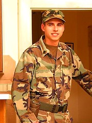 Miltary muscle man