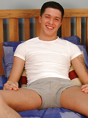 Young, Straight & Toned Marco's 1st Ever Man Handling & he Shoots Jizz Everywhere!