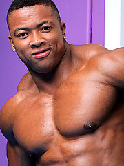 Ebony bodybuilder pro Ron Hamilton naked