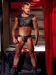 Jessy Ares in leather gear and jock straps