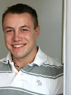 Cute college stud Heath stripping by Frat Men by Frat Men image #1